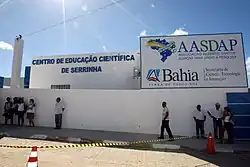 Formerly the Center of Scientific Education of Serrinha (as shown in image), now the Youth Center for Science and Culture of Serrinha