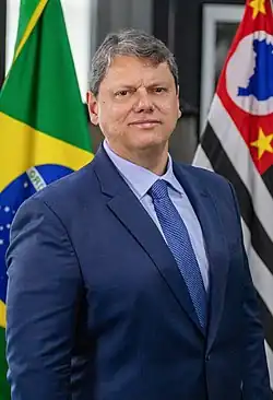 Governor of São Paulo Tarcísio de Freitas from Rio de Janeiro, Rio de Janeiro