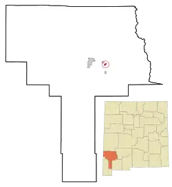 Location of Bayard, New Mexico