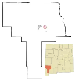 Location of Santa Clara in New Mexico