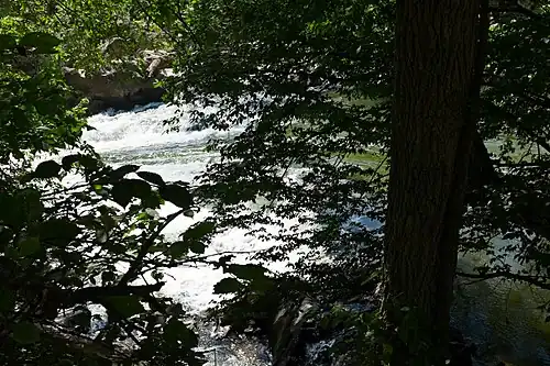 Remains of the feeder dam for the Chesapeake Bay and Ohio Canal at Great Falls