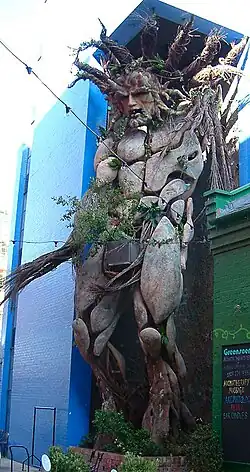 The Green Man by sculptor Toin Adams at the Custard Factory, Birmingham, England[11]