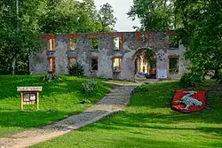 Ruins of Grobiņa Castle in South Kurzeme Municipality