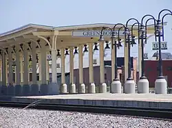 View of the restored platforms
