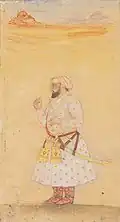 18th century painting of Guru Tegh Bahadur.