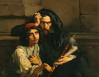 Luís de Camões and his guide, 1855