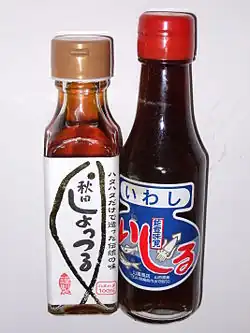 Japanese fish sauces shottsuru and ishiru