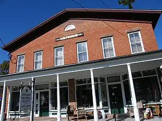 The historic Henry W. Prince Building on NY 25 in Southold