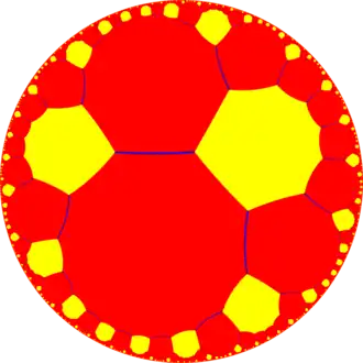 Truncated order-8 octagonal tiling