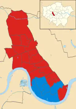 Hammersmith and Fulham 2022 results map