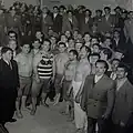 Sports celebration, second from right: Hamzeh Pahlevanpour
