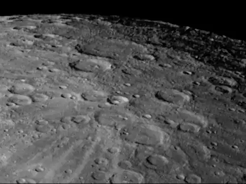 Mariner 10 image with Dickens right of center