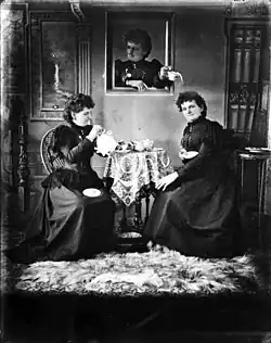 Self-portrait with multiple exposure. c. 1893