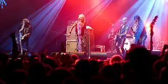 Hanoi Rocks performing at the Ilosaarirock festival in 2008