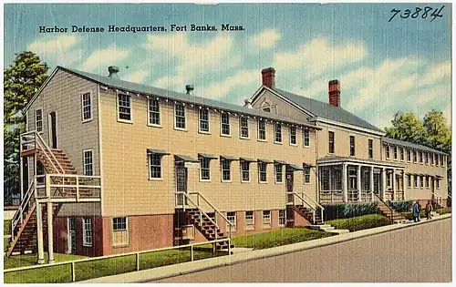 Harbor Defense Headquarters, Fort Banks, Mass.