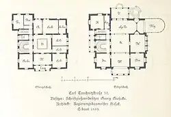 Floor plan by Hasak for Villa Georg Giesecke