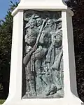 Hastings War Memorial: bronze plaque