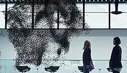 Bee swarm around Karin and Blue