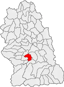 Location in Hunedoara County