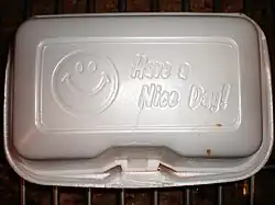 Thermocol take-away food container