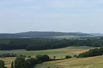 View of the Heidenhäuschen from the Merenberg in the ENE