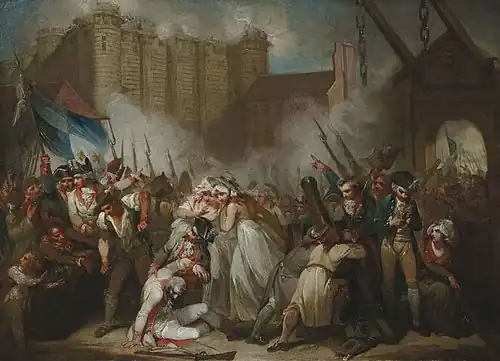 The Storming of the Bastille , c.1790