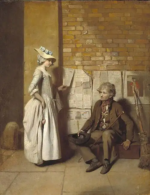 A Girl Buying a Ballad by Henry Walton