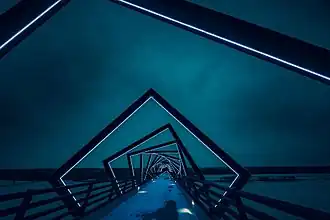 High Trestle Trail, rail trail in Madrid, Iowa, USA.