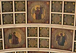 Painted ceiling at St Joseph's Church, Highgate