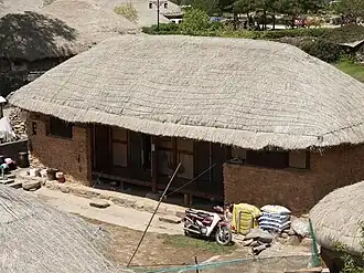 House with straw roof