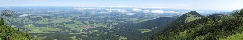 View from Hochries direction north