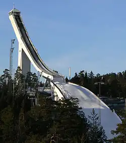 Old Holmenkollen Ski Jump, Oslo by Frode Rinnan (1952, demolished 2007)