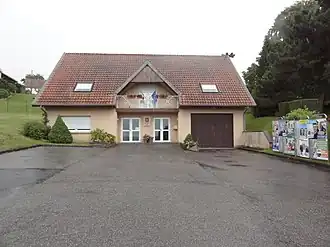 The town hall in Hommert