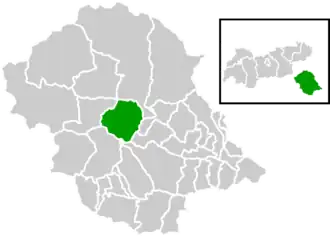 Location within Lienz district