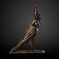 Horus falcon with Double Crown