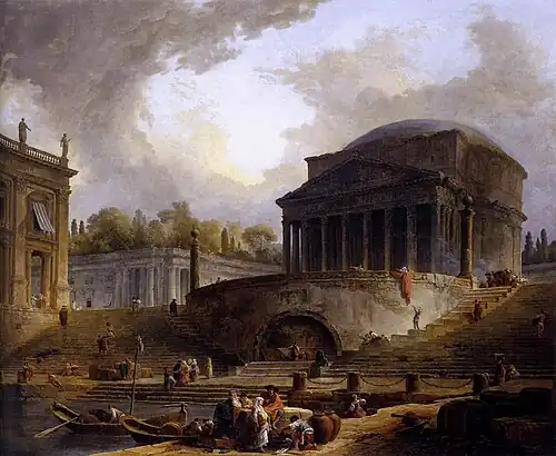 A View of Ripetta (1766), 119 x 145&nbsp;cm., Beaux-Arts de Paris