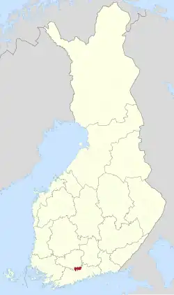 Location of Hyvinkää in Finland