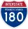 Interstate 180 marker