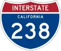 Interstate 238 and State Route 238 marker