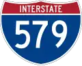Interstate 579 marker