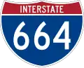 Interstate 664 marker