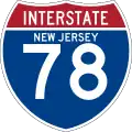 Interstate 78 marker