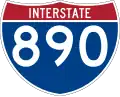 Interstate 890 marker