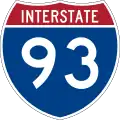 Interstate 93 marker