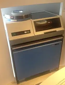 IBM 1311 disk drive with an extra IBM 1316 disk pack
