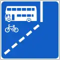 F 360 Start of Nearside With-Flow Bus Lane