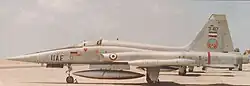Northrop F-5 showing tip-tank shaping