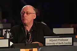 Felix Dodds at UNEA 5.2 in 2022, courtesy ENB/IISD