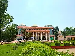 A picture of the Central Library of IIUC in a sunny day of Spring