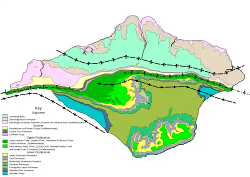 Geological map of the island